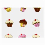 Colorful cupcakes  Large Glasses Cloth (2-Side)