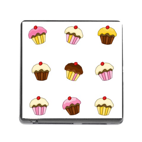 Colorful cupcakes  Memory Card Reader (Square) from ArtsNow.com Front