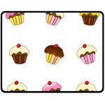 Colorful cupcakes  Fleece Blanket (Medium) 