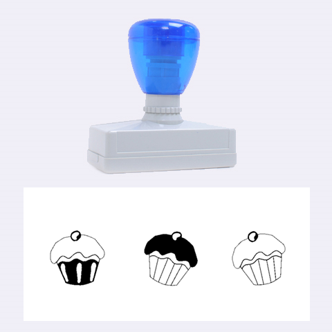 Colorful cupcakes  Rubber Stamps (Large) from ArtsNow.com 2.26 x1.05  Stamp