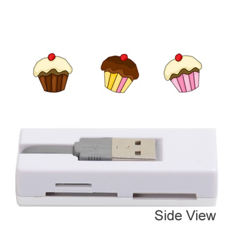 Colorful cupcakes  Memory Card Reader (Stick)  from ArtsNow.com Front