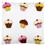 Colorful cupcakes  Large Cushion Case (One Side)