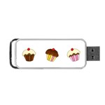 Colorful cupcakes  Portable USB Flash (One Side)