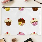 Colorful cupcakes  Cosmetic Bag (XXXL) 