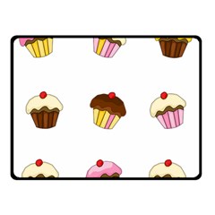 Colorful cupcakes  Double Sided Fleece Blanket (Small)  from ArtsNow.com 45 x34  Blanket Front