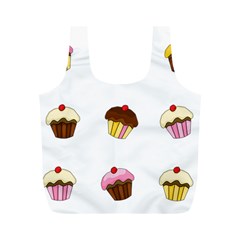 Colorful cupcakes  Full Print Recycle Bags (M)  from ArtsNow.com Front