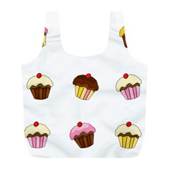 Colorful cupcakes  Full Print Recycle Bags (L)  from ArtsNow.com Front