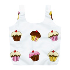 Colorful cupcakes  Full Print Recycle Bags (L)  from ArtsNow.com Front