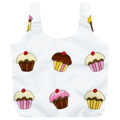 Colorful cupcakes  Full Print Recycle Bags (L)  from ArtsNow.com Back