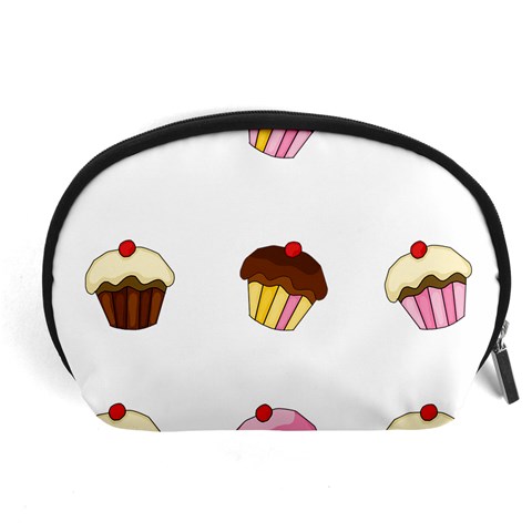 Colorful cupcakes  Accessory Pouches (Large)  from ArtsNow.com Front