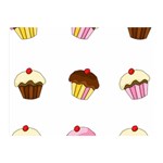 Colorful cupcakes  Double Sided Flano Blanket (Mini) 