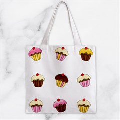 Colorful cupcakes  Zipper Grocery Tote Bag from ArtsNow.com Front