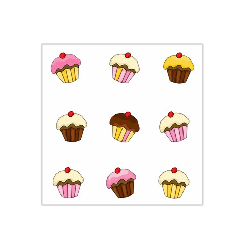 Colorful cupcakes  Satin Bandana Scarf from ArtsNow.com Front