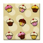 Colorful cupcakes pattern Tile Coasters