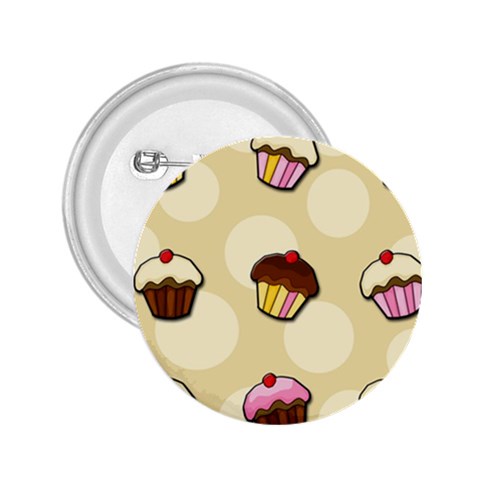 Colorful cupcakes pattern 2.25  Buttons from ArtsNow.com Front
