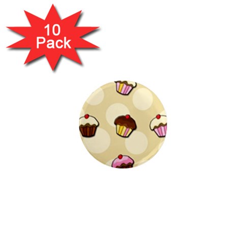 Colorful cupcakes pattern 1  Mini Magnet (10 pack)  from ArtsNow.com Front
