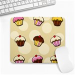 Colorful cupcakes pattern Large Mousepads