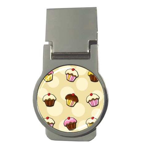 Colorful cupcakes pattern Money Clips (Round)  from ArtsNow.com Front