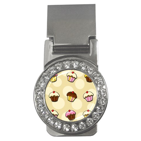 Colorful cupcakes pattern Money Clips (CZ)  from ArtsNow.com Front