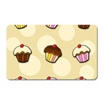 Colorful cupcakes pattern Magnet (Rectangular)