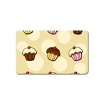 Colorful cupcakes pattern Magnet (Name Card)