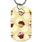 Colorful cupcakes pattern Dog Tag (One Side)