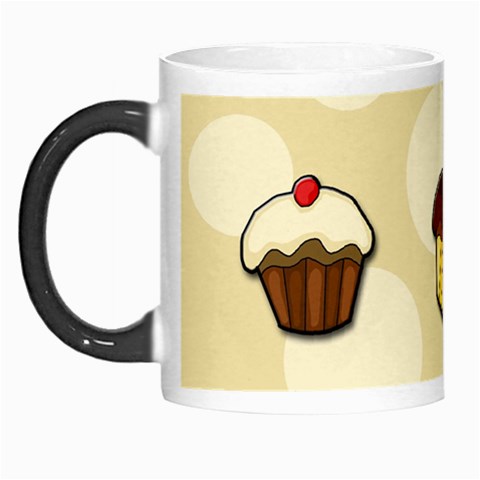 Colorful cupcakes pattern Morph Mugs from ArtsNow.com Left
