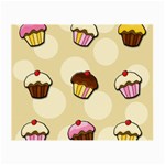 Colorful cupcakes pattern Small Glasses Cloth