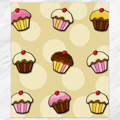 Colorful cupcakes pattern Canvas 8  x 10  from ArtsNow.com 8.15 x9.66  Canvas - 1