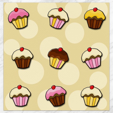 Colorful cupcakes pattern Canvas 12  x 12   from ArtsNow.com 11.4 x11.56  Canvas - 1