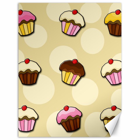 Colorful cupcakes pattern Canvas 18  x 24   from ArtsNow.com 17.8 x23.08  Canvas - 1