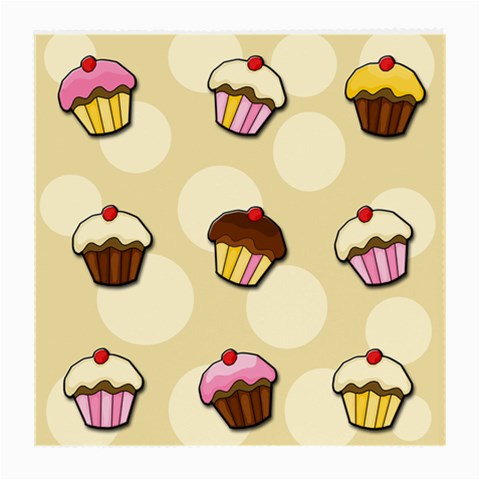 Colorful cupcakes pattern Medium Glasses Cloth from ArtsNow.com Front