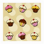 Colorful cupcakes pattern Medium Glasses Cloth