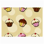 Colorful cupcakes pattern Large Glasses Cloth