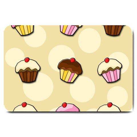 Colorful cupcakes pattern Large Doormat  from ArtsNow.com 30 x20  Door Mat
