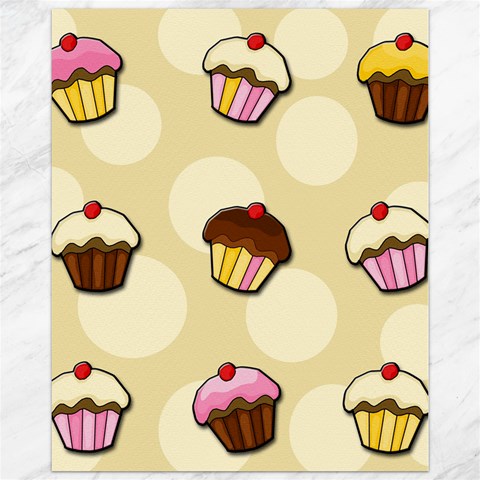 Colorful cupcakes pattern Canvas 11  x 14   from ArtsNow.com 10.95 x13.48  Canvas - 1