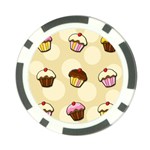 Colorful cupcakes pattern Poker Chip Card Guards