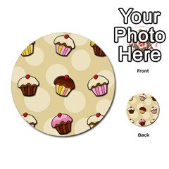 Colorful cupcakes pattern Multi Front 1