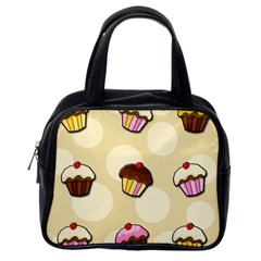 Colorful cupcakes pattern Classic Handbags (2 Sides) from ArtsNow.com Back