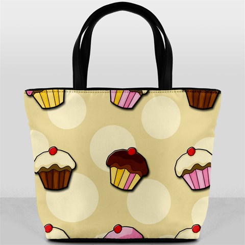 Colorful cupcakes pattern Bucket Bags from ArtsNow.com Front