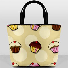 Colorful cupcakes pattern Bucket Bags from ArtsNow.com Front