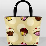 Colorful cupcakes pattern Bucket Bags