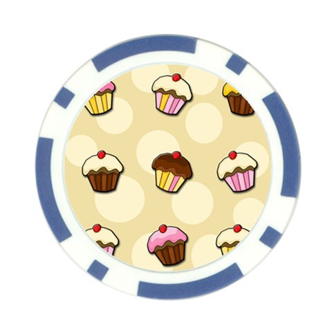 Colorful cupcakes pattern Poker Chip Card Guards (10 pack)  from ArtsNow.com Front