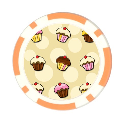 Colorful cupcakes pattern Poker Chip Card Guards (10 pack)  from ArtsNow.com Front