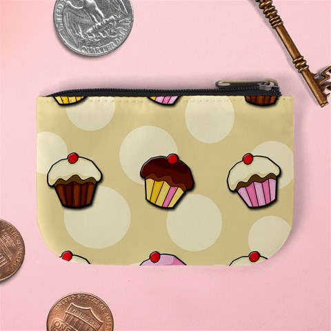 Colorful cupcakes pattern Mini Coin Purses from ArtsNow.com Back