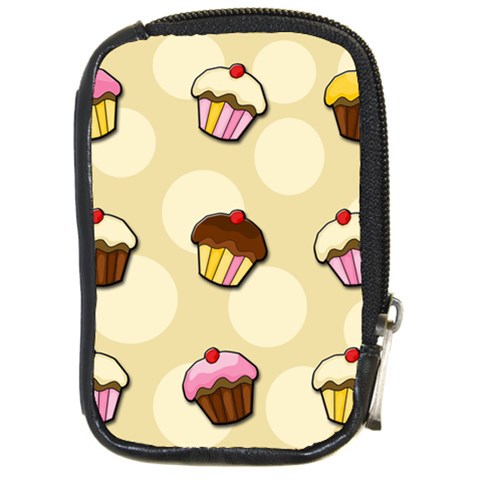 Colorful cupcakes pattern Compact Camera Cases from ArtsNow.com Front