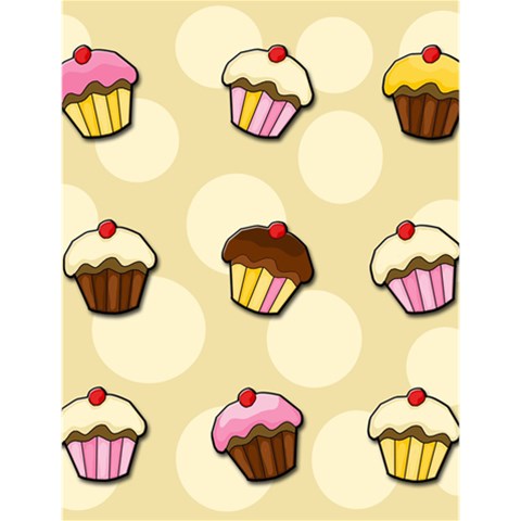 Colorful cupcakes pattern Large Memo Pads from ArtsNow.com 4.125 x5.5  Memopad
