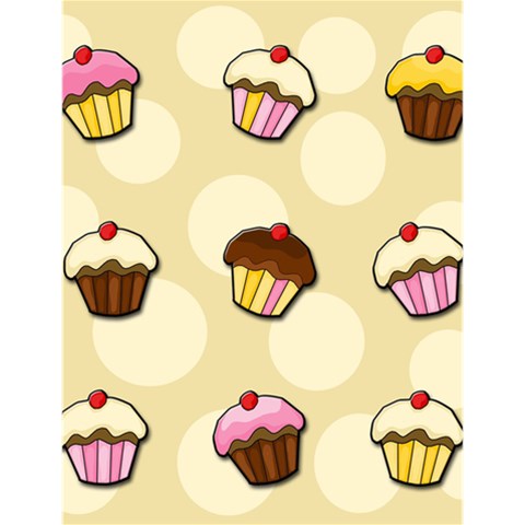 Colorful cupcakes pattern Large Memo Pads from ArtsNow.com 4.125 x5.5  Memopad