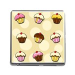 Colorful cupcakes pattern Memory Card Reader (Square)