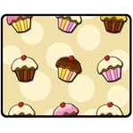 Colorful cupcakes pattern Fleece Blanket (Medium) 